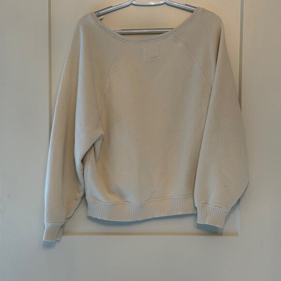 American Eagle Womens Beige Pullover Sweatshirt S/P - Picture 8 of 8